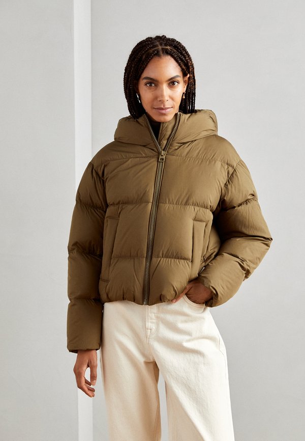 Marc O'Polo JACKET FIXED HOOD WITH ELASTIC DETAILS WELT POCKETS