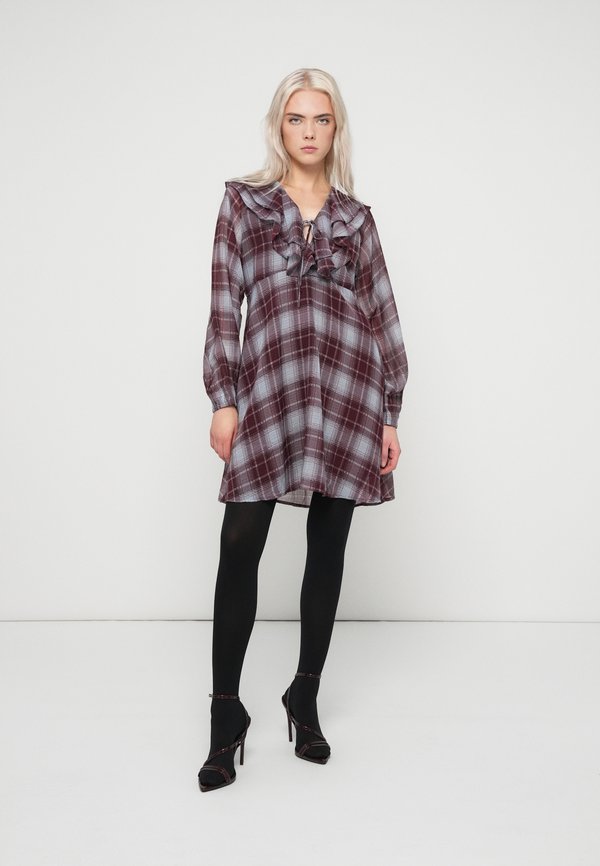 Vero Moda VMEMILIE SHORT CHECK DRESS