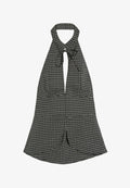 Bershka QIPAO TOP - Blouse - mottled dark grey