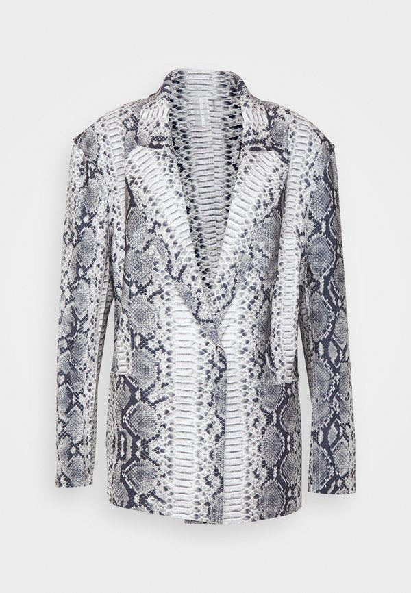 Norma Kamali SINGLE BREASTED STRAIGHT FIT JACKET