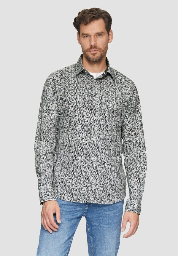 s.Oliver GEMUSTERTES HEMD IM SLIM FIT