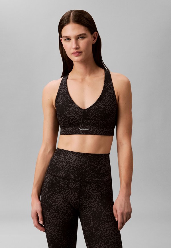 Calvin Klein Underwear SOFT SPORT MED SUPPORT BRA PRINT - CALVIN KLEIN SPORT