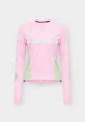 Nike Performance SWIFT - Long sleeved top - pink rise/illusion green/sail