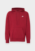 Nike Sportswear CLUB HOODIE - Hoodie - team crimson/white