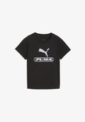 Puma PUMA SPORT SLIM GRAPHIC TEE - Print T-shirt - puma black