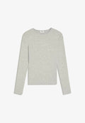 Bershka LONG SLEEVE ROUND NECK - T-SHIRT - Long sleeved top - grey