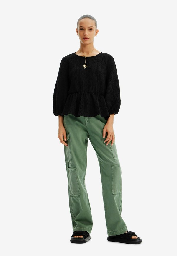 Desigual TEXTURED CUT OUTBLOUSE
