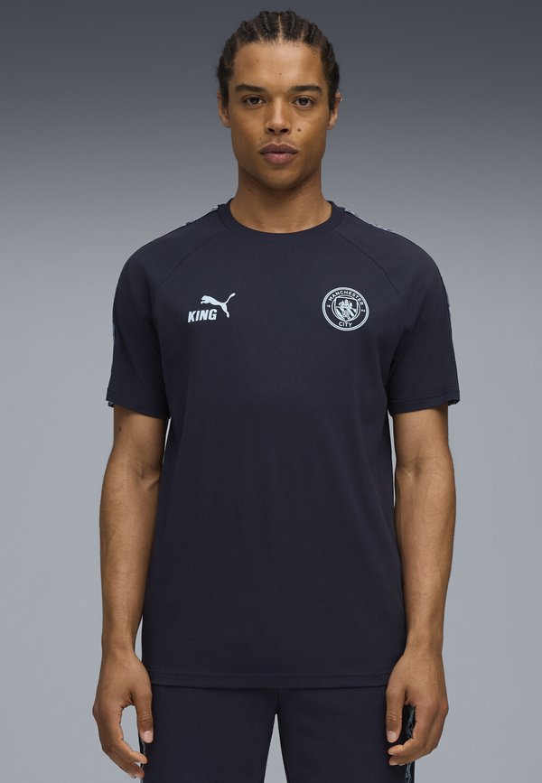 Puma MCFC KING TEE - Club wear - deep navy-team light blue