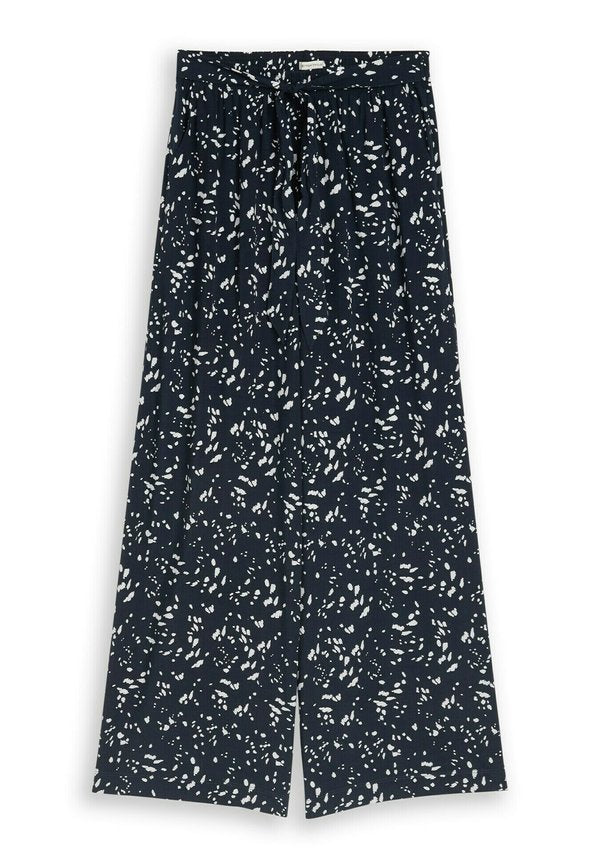 TOM TAILOR TOM TAILOR HOSEN & CHINO LOOSE FIT PALAZZO HOSE MIT MUSTER