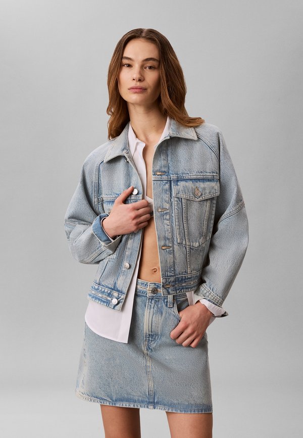 Calvin Klein Jeans BRANDED - Denim jacket - fresh water