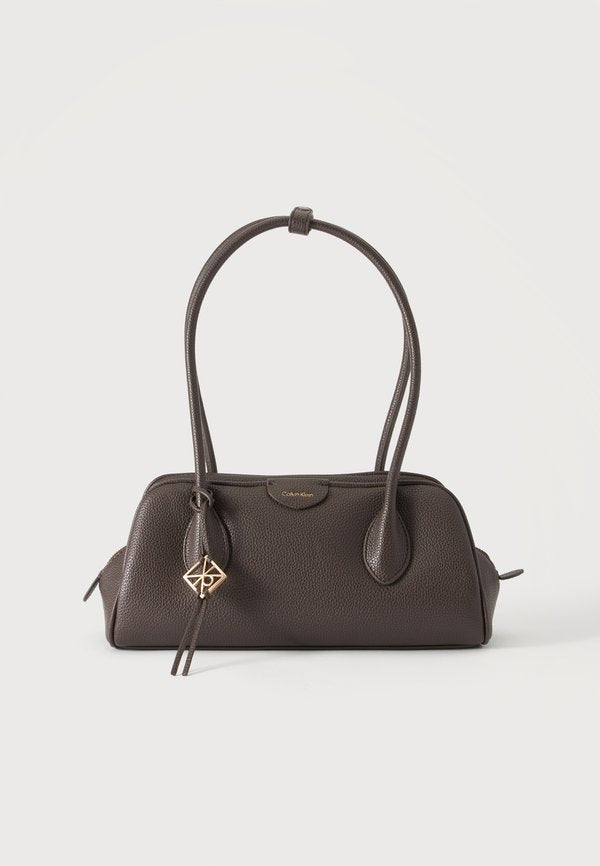 Calvin Klein EMBLEM TRIO SHOULDER BAG - Handbag - dark brown