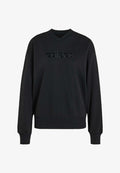 adidas Sportswear ADIDAS SPORTSWEAR SEASONAL ESSENTIALS SATIN V-NECK SWEATSHIRT - Sweatshirt - black