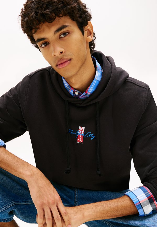 Tommy Jeans SIGNATURE BACK LOGO TERRY DRAWSTRING HOODY