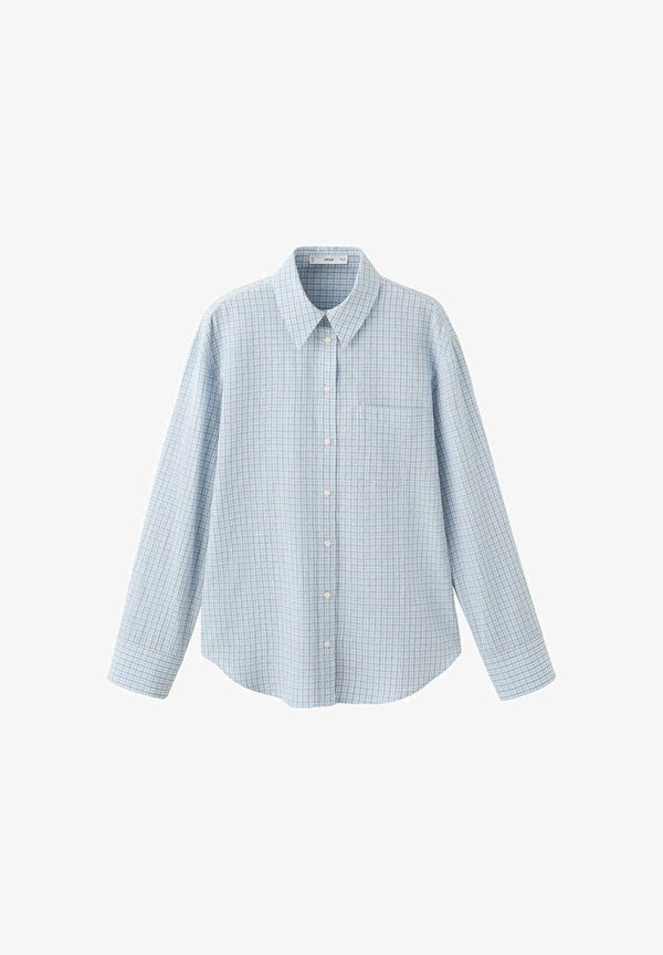 Mango ADULT - Button-down blouse - light blue