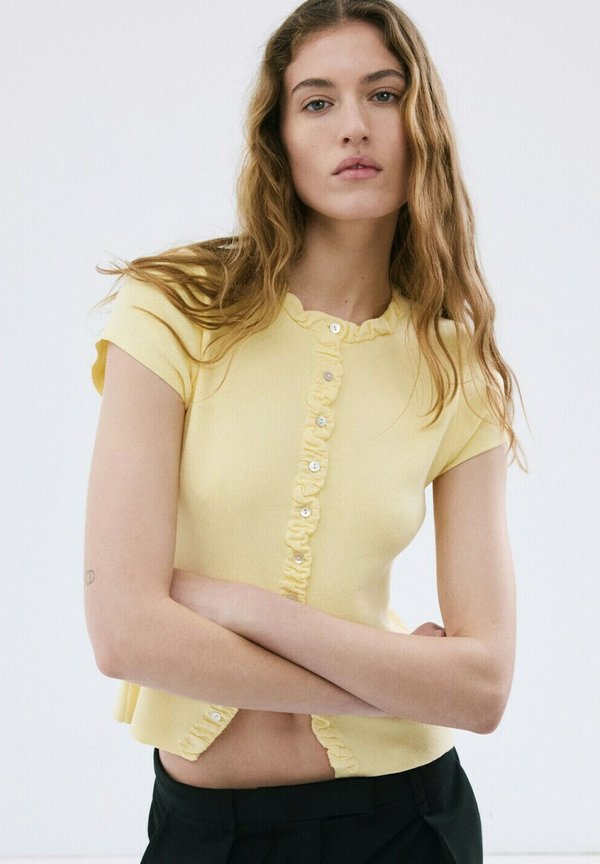 Mango ADULT - Cardigan - light yellow