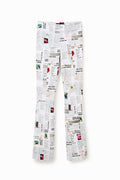 Desigual PANT NEWSPAPER