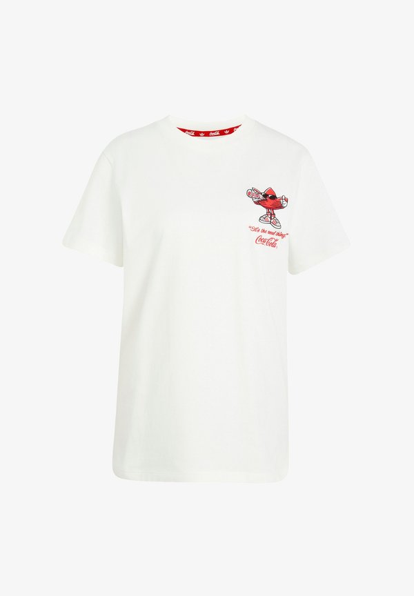 adidas Originals ADIDAS X COCA-COLA GFX TREFI - Print T-shirt - core white