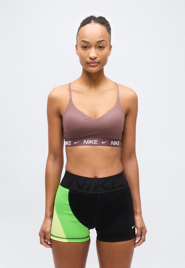 Nike Performance INDY BRA - Light support sports bra - tattoo/white