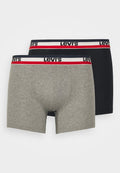Levi's® MEN LOGO 2 PACK - Boxer briefs - middle grey melange