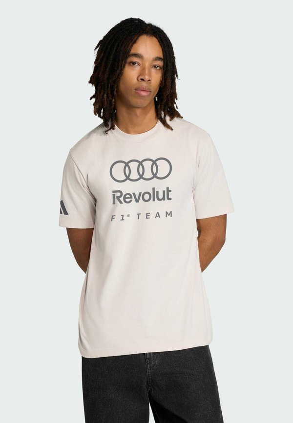 adidas Performance AUDI FORMULA ONE TEAM DNA GRAPHIC TEE - Basic T-shirt - chalk pearl