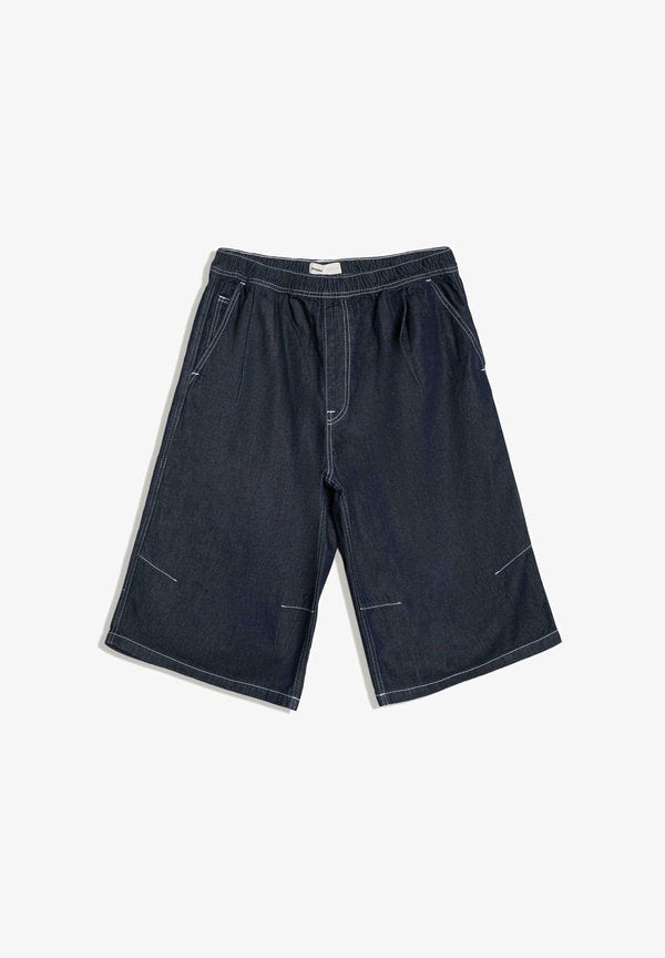 Bershka Denim shorts - royal blue