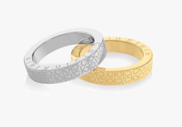Calvin Klein 2 PACK - Ring - silver coloured