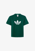 adidas Originals ADIDAS ORIGINALS T-SHIRT TREFOIL BOXY - Print T-shirt - tanne