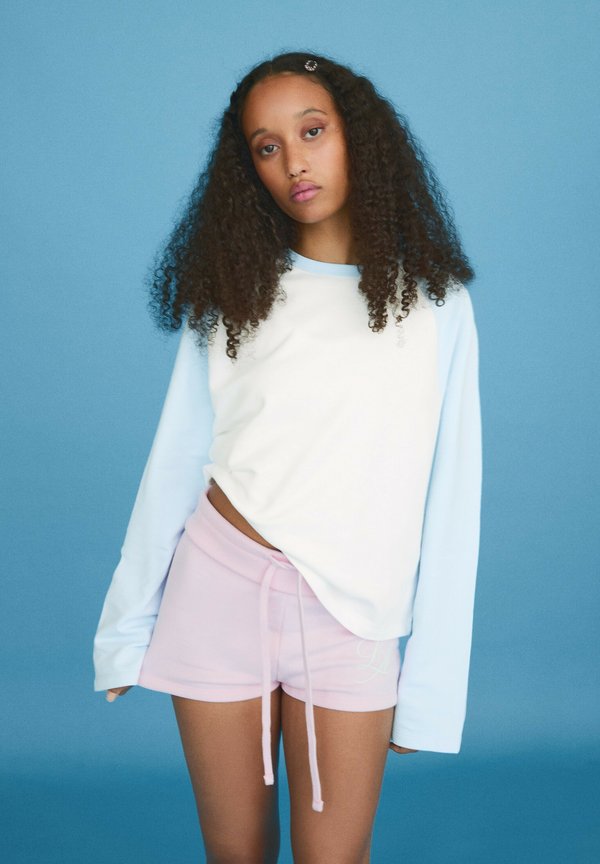 Bershka TSHIRT - Long sleeved top - white