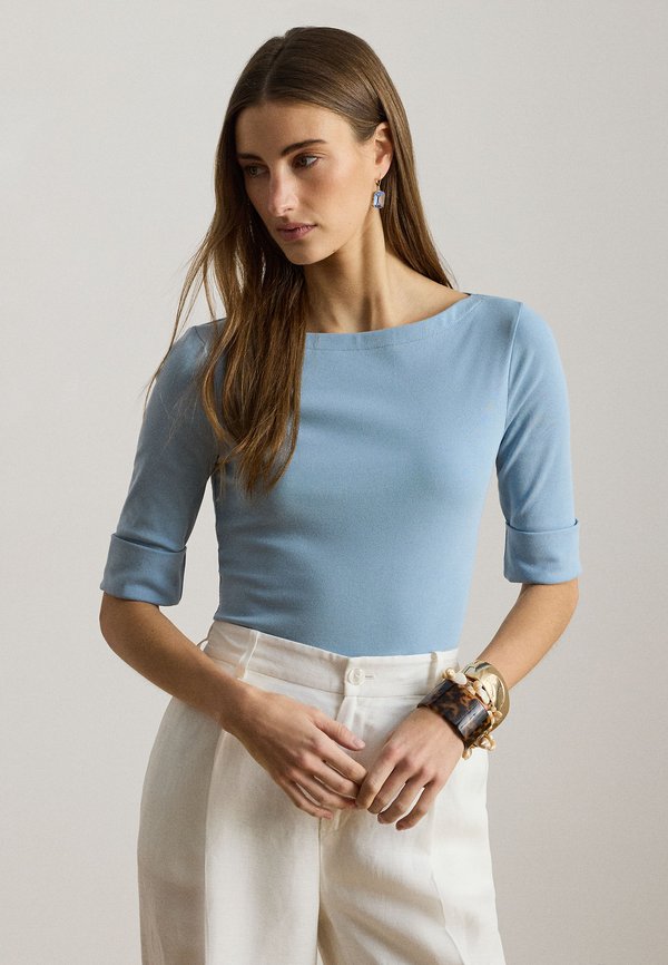 Lauren Ralph Lauren STRETCH COTTON BOATNECK TEE