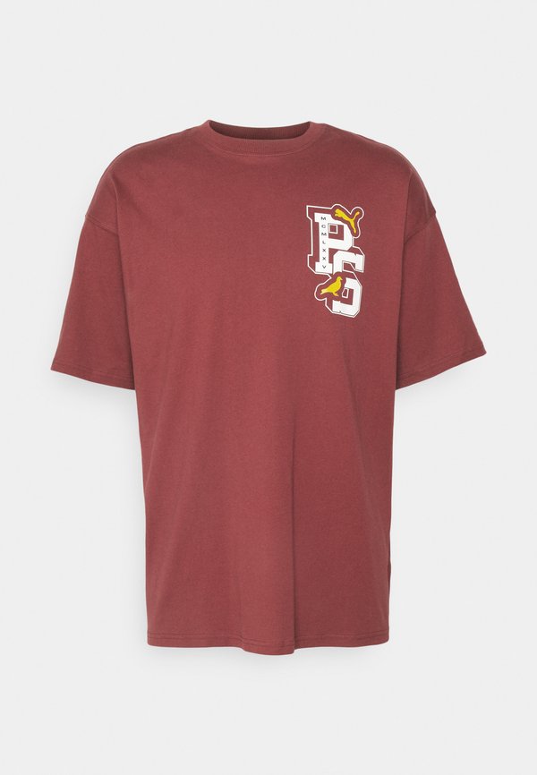 Puma STAPLE GRAPHIC TEE - Print T-shirt - dark jasper