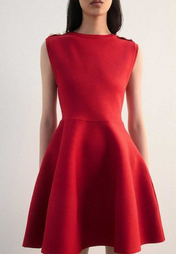 Mango Jumper dress - red