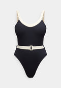 Seafolly BANDWAVE BELTED RETRO TANK ONE PIECE