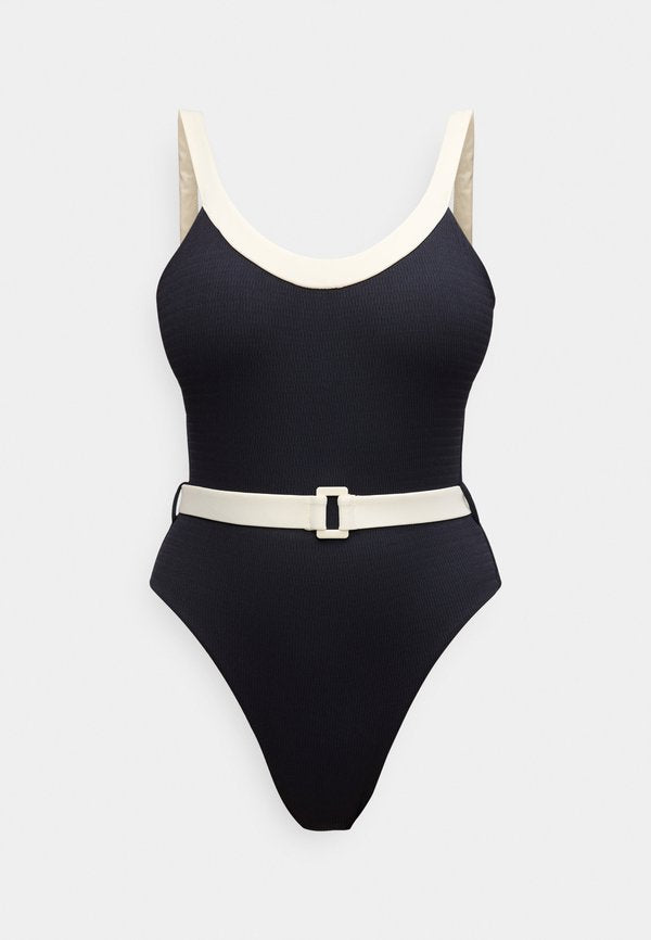Seafolly BANDWAVE BELTED RETRO TANK ONE PIECE