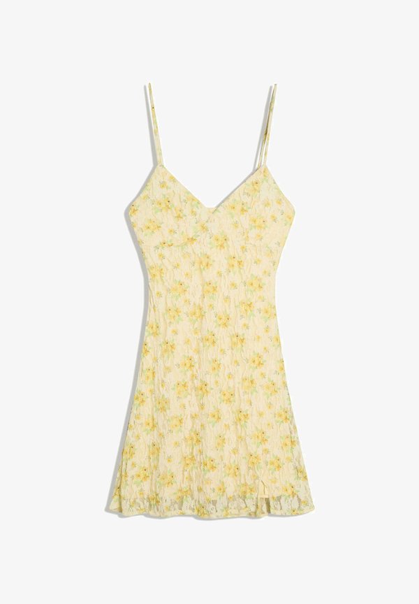 Bershka DRESS - Day dress - yellow