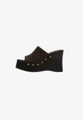 Bershka Heeled mules - brown