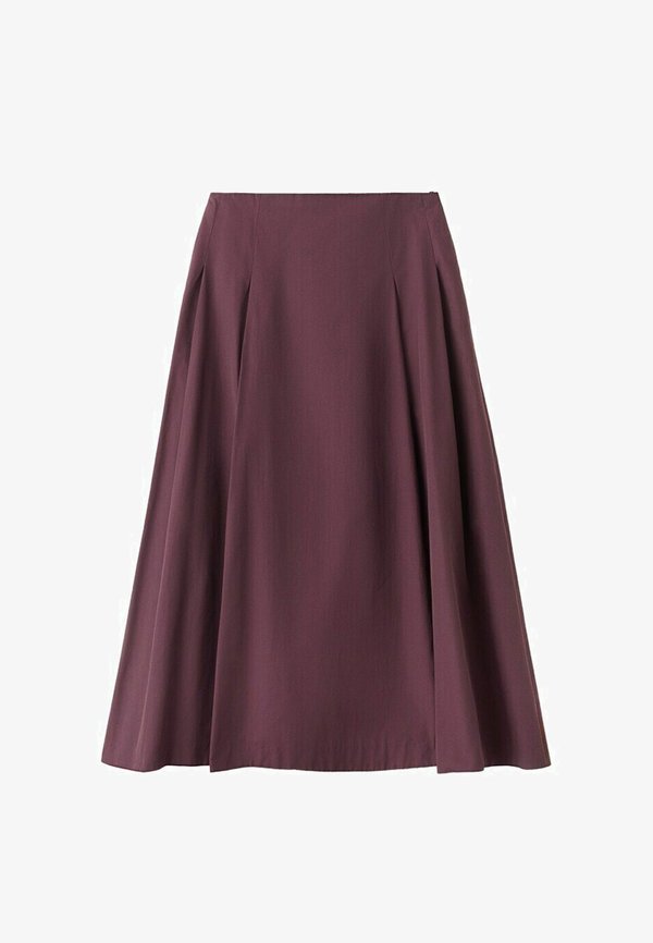 Mango A-line skirt - bordeaux
