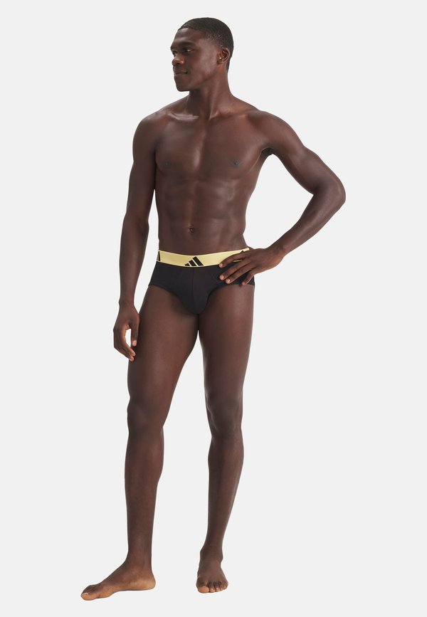 adidas Sportswear 3ER PACK ACTIVE FLEX  SLIP - Briefs - schwarz hellgrau