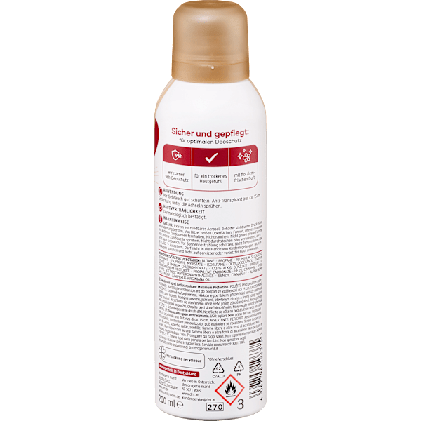 Antitranspirant Deospray Maximum Protection Balea