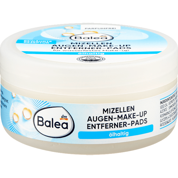 Augen-Make-up Entferner-Pads ölhaltig Balea