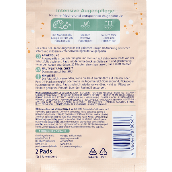 Augenpads Gel-Fleece (1 Paar) Balea