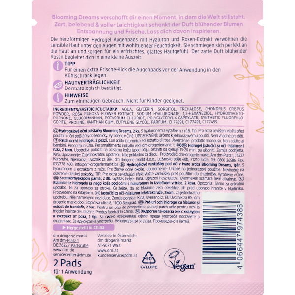 Augenpads Hydrogel Herzform Balea