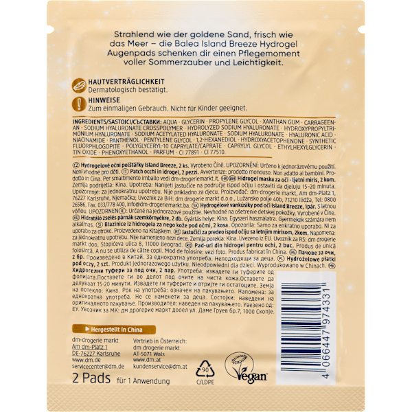 Augenpads Island Breeze (1 Paar) Balea