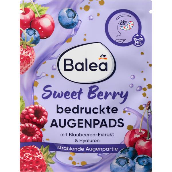 Augenpads Sweet Berry bedruckt (1 Paar) Balea