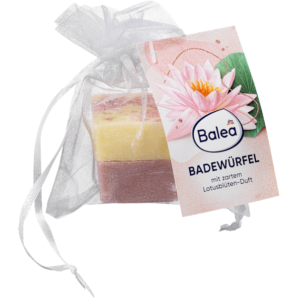 Badezusatz Würfel Lotusblüte/Blaubeere Balea