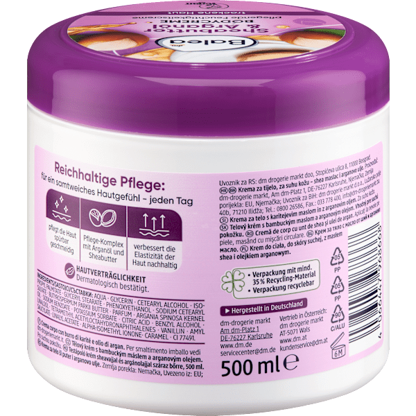 Bodycreme Sheabutter & Arganöl Balea