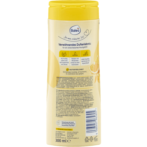 Cremedusche Buttermilk & Lemon Balea