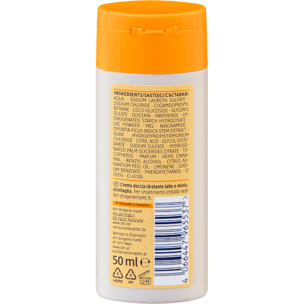 Cremedusche Milch & Honig, Reisegröße Balea
