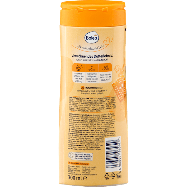 Cremedusche Milch & Honig Balea