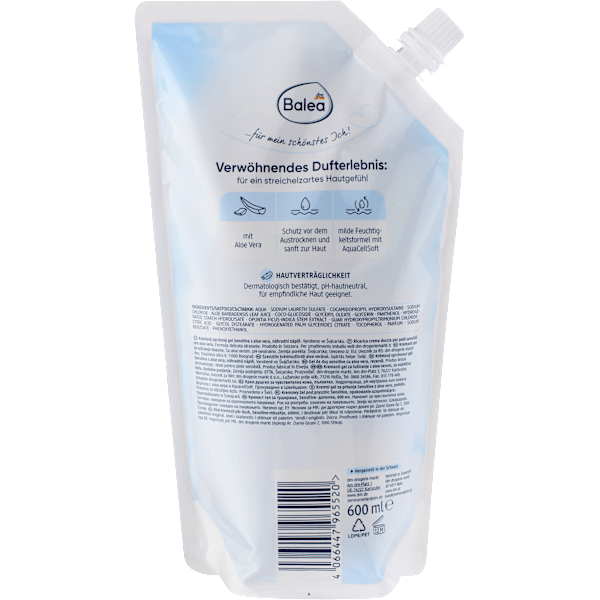 Cremedusche Sensitive, Nachfüllpack Balea