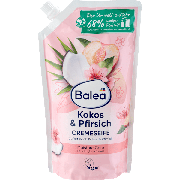 Cremeseife Pfirsich & Kokos Nachfüllpack Balea